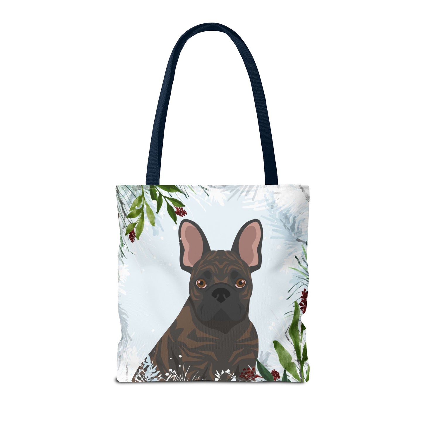 French Bulldog Dog Christmas Holiday Tote Bag 16x16