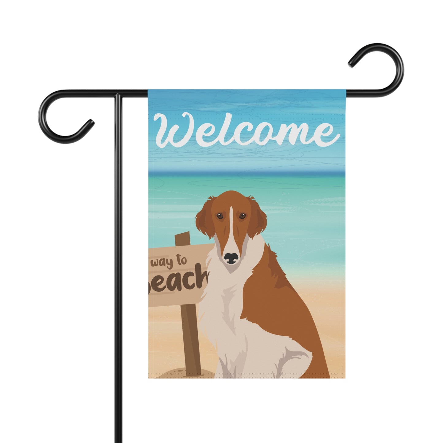 Borzoi Dog Garden Flag