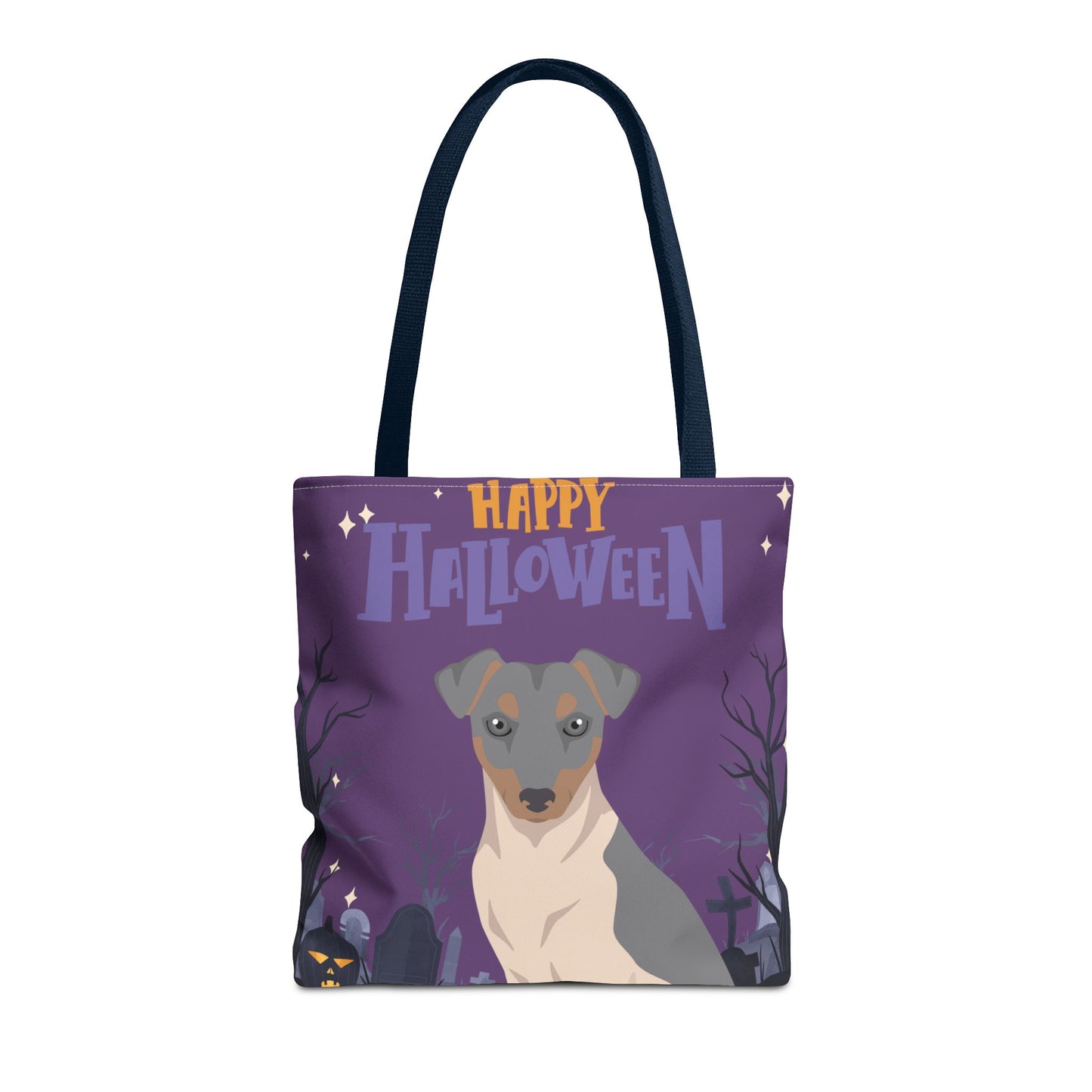 Brazilian Terrier Dog Happy Halloween Tote Bag 16x16
