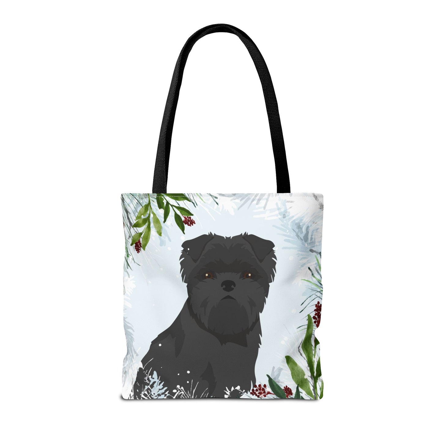 Affenpinscher Dog Christmas Holiday Tote Bag 16x16