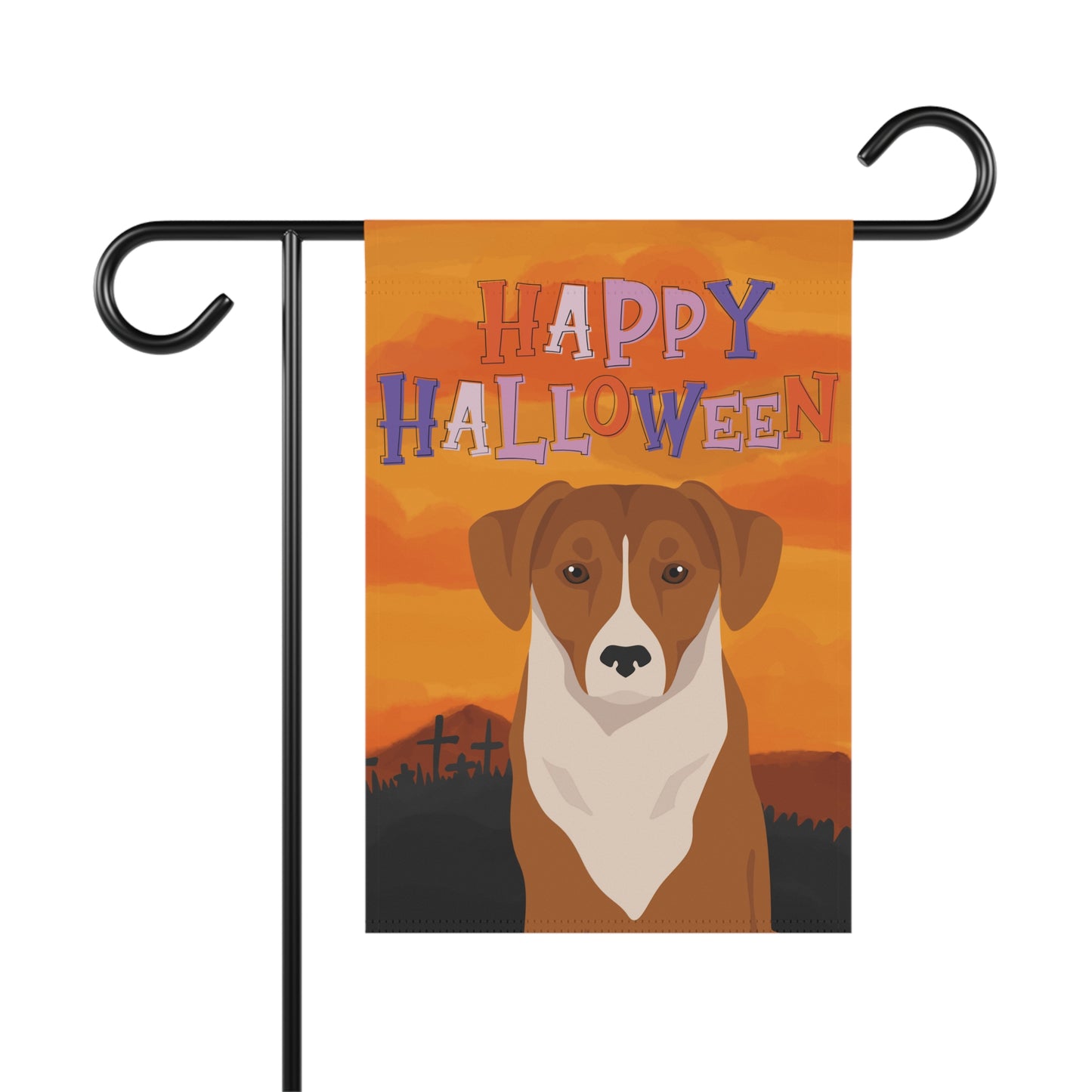 Austrian Pinscher Dog Halloween Garden Flag