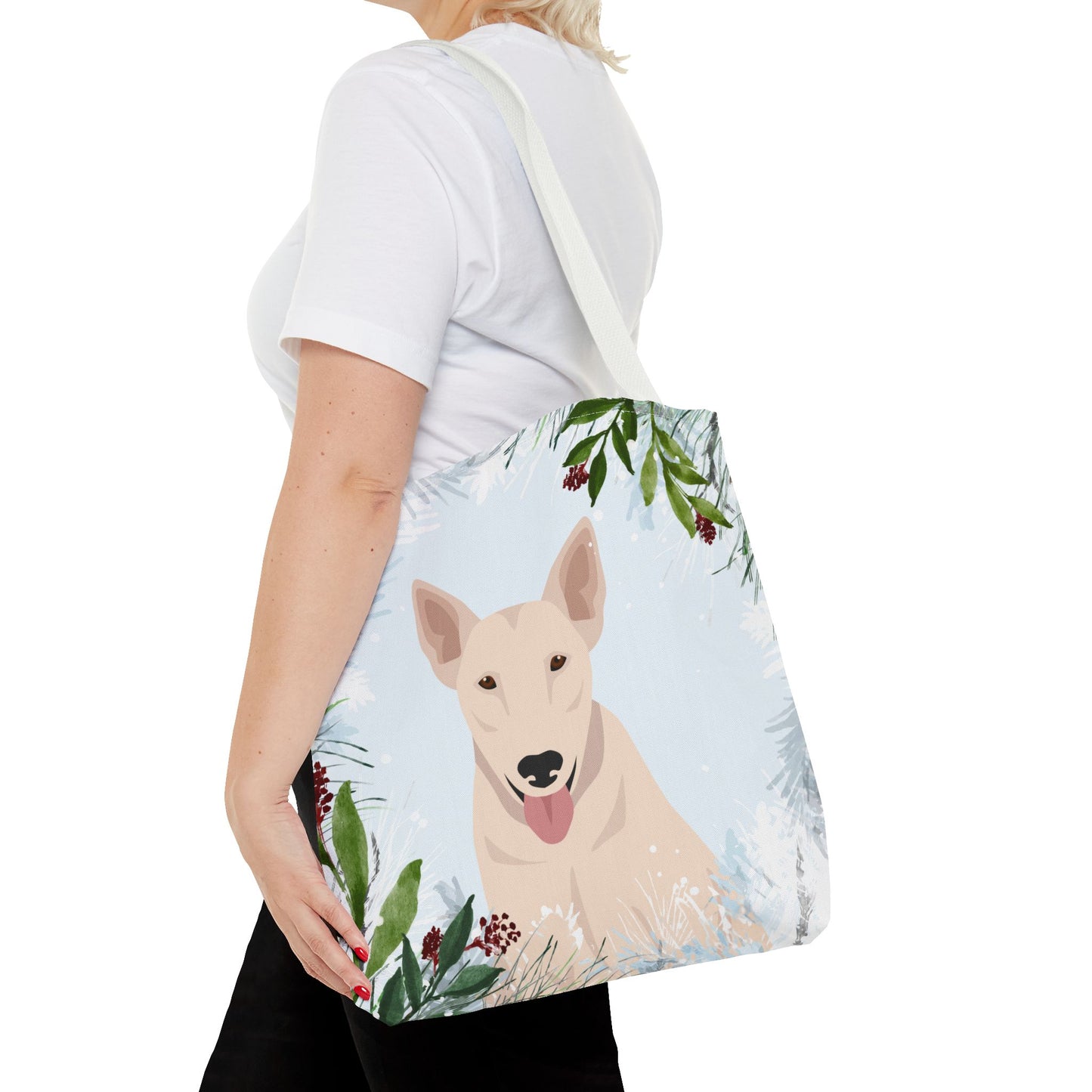 Bull Terrier Dog Christmas Holiday Tote Bag 16x16