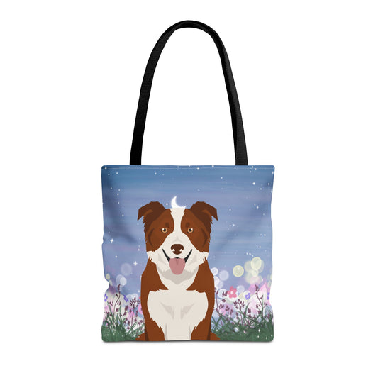 Border Collie Dog Tote Bag 16x16