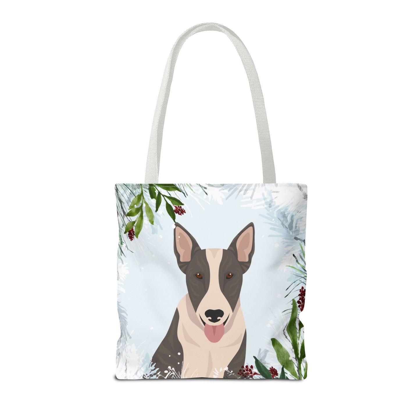 Bull Terrier Dog Christmas Holiday Tote Bag 16x16