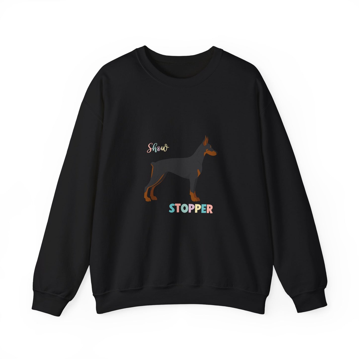 Doberman Pinscher Dog Unisex Heavy Blend Crewneck Sweatshirt