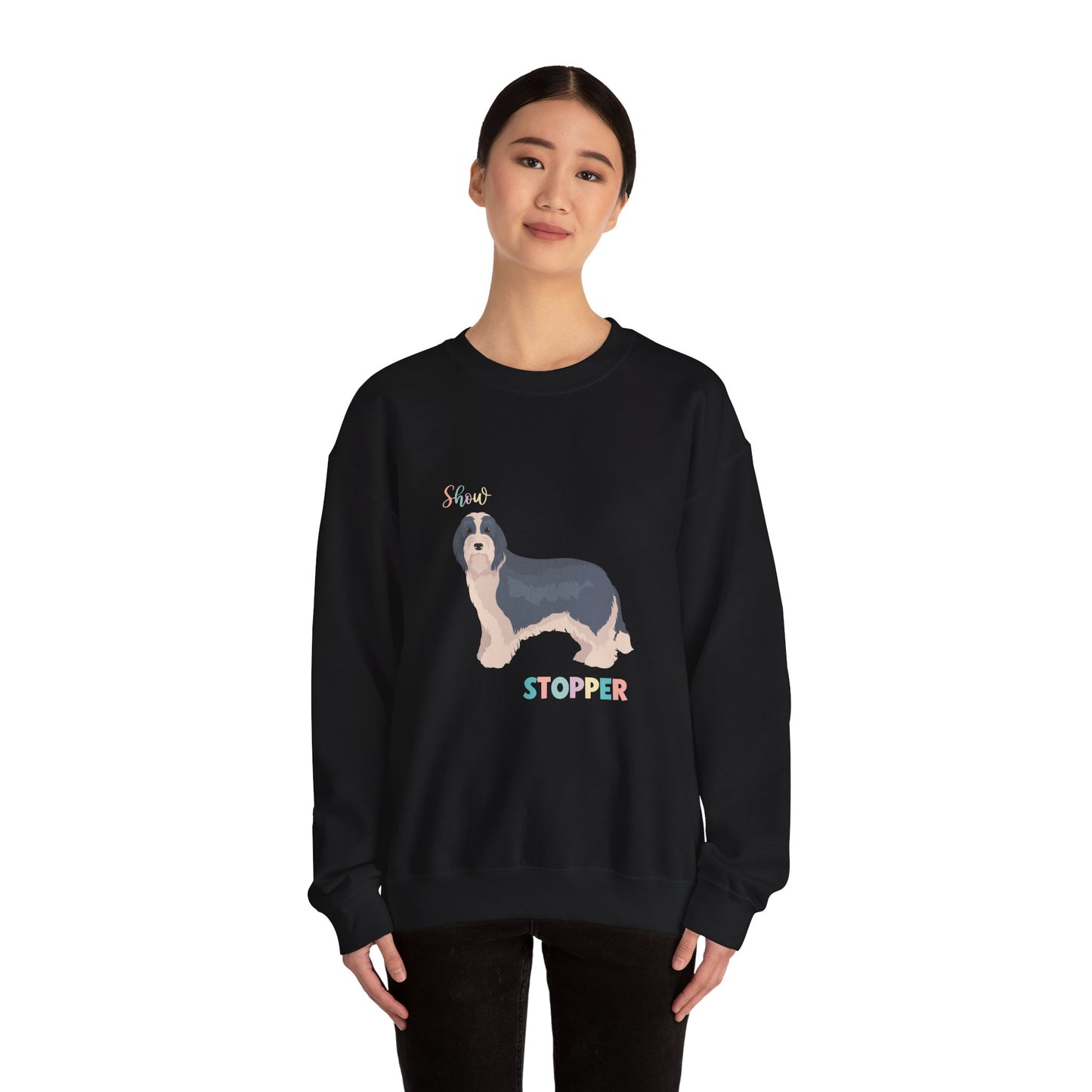 Bearded Collie Dog Unisex Heavy Blend Crewneck Sweatshirt