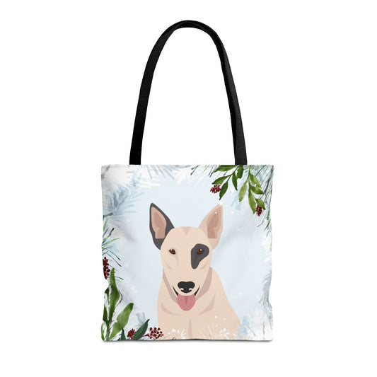 Bull Terrier Dog Christmas Holiday Tote Bag 16x16