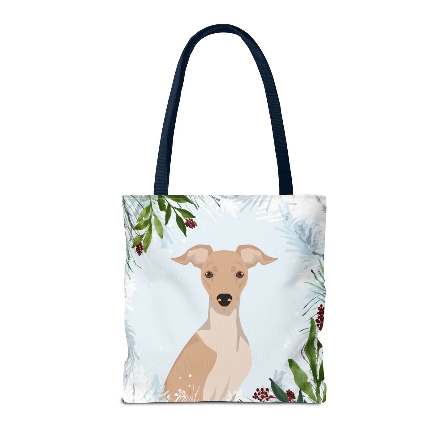 Italian Greyhound Dog Christmas Holiday Tote Bag 16x16