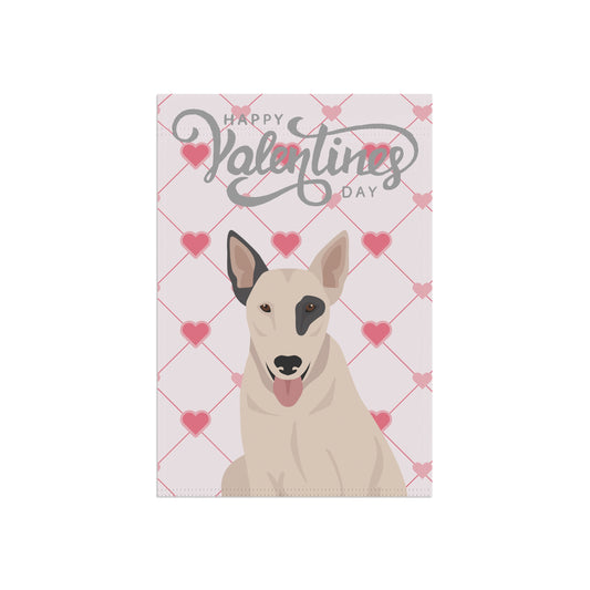 Bull Terrier Dog Valentines Day Garden Flag
