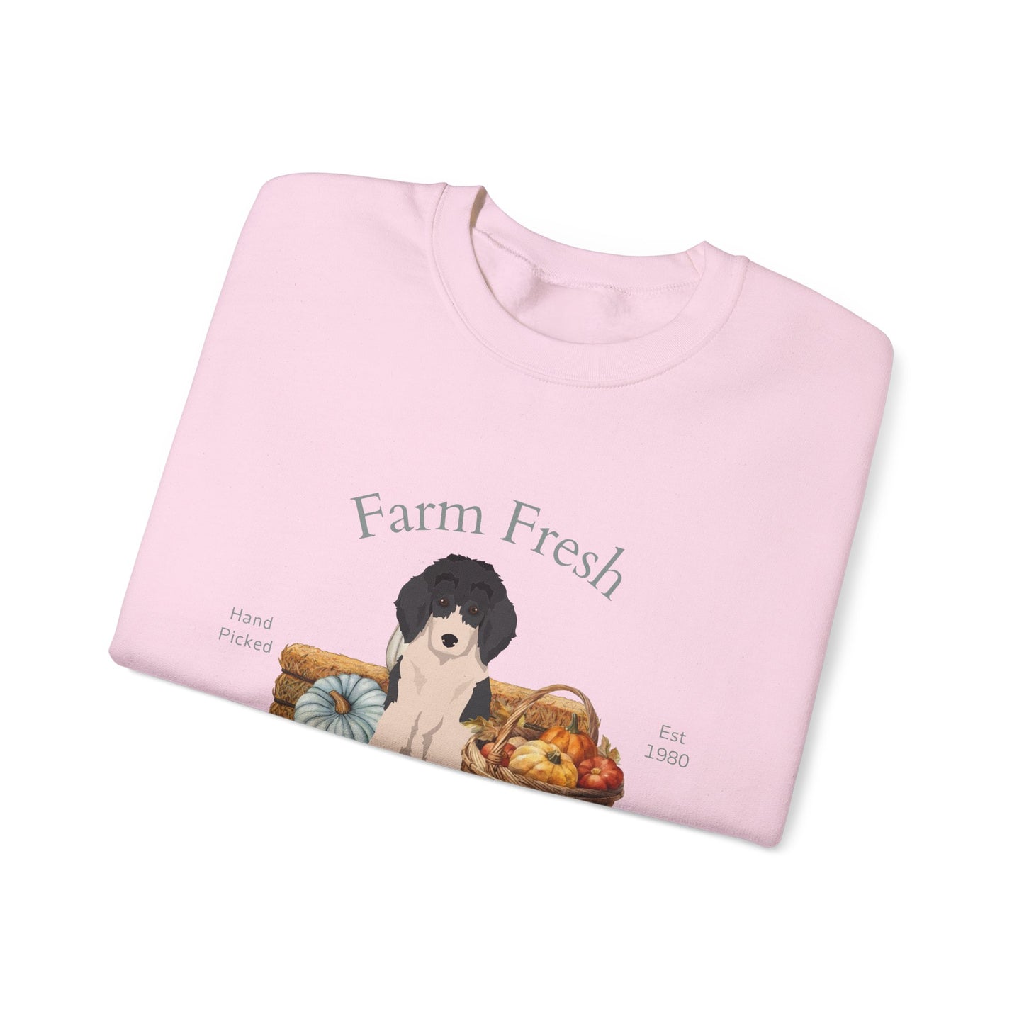 Poodle Dog Fall Farm Fresh Unisex Heavy Blend Crewneck Sweatshirt
