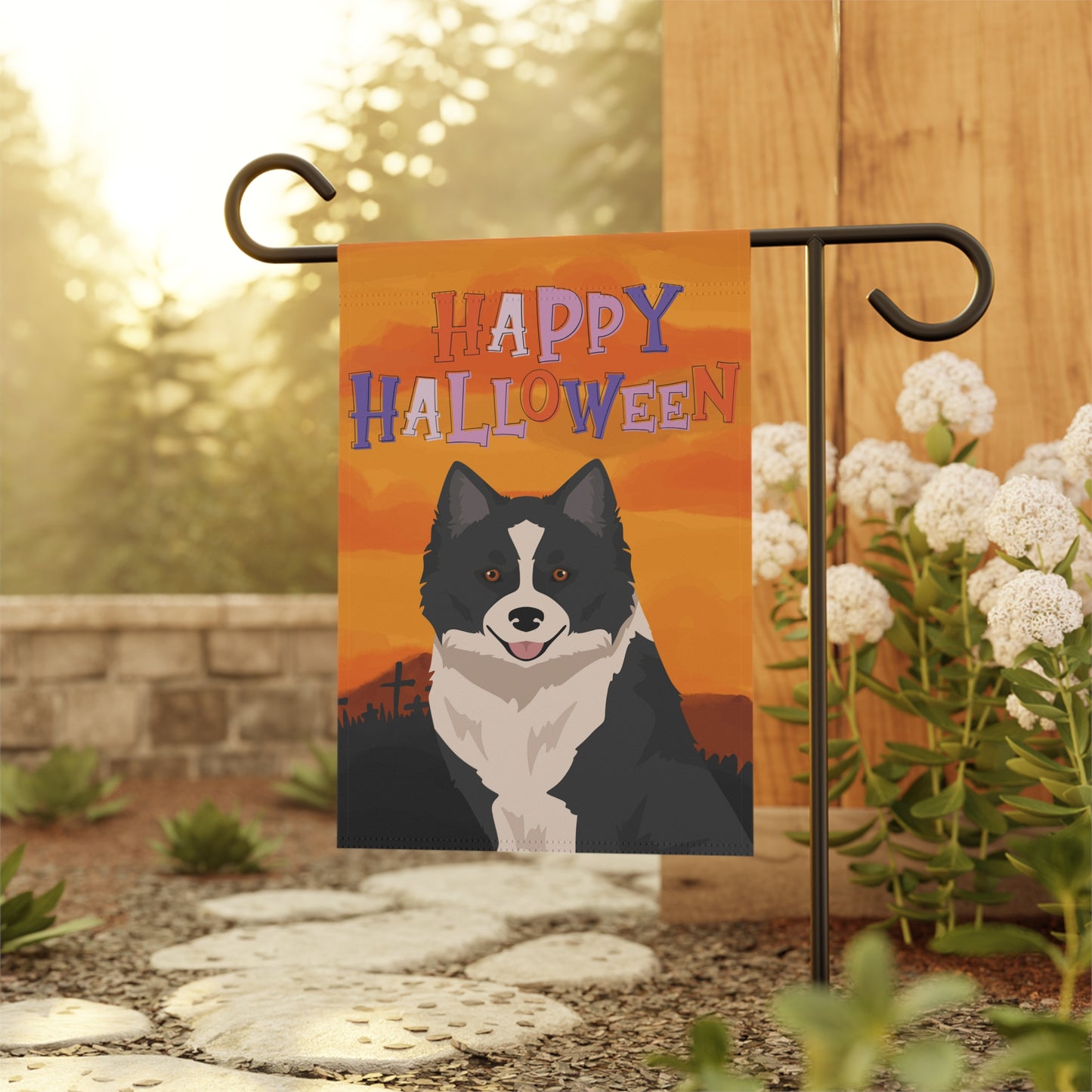 Nenets Herding Laika Dog Halloween Garden Flag