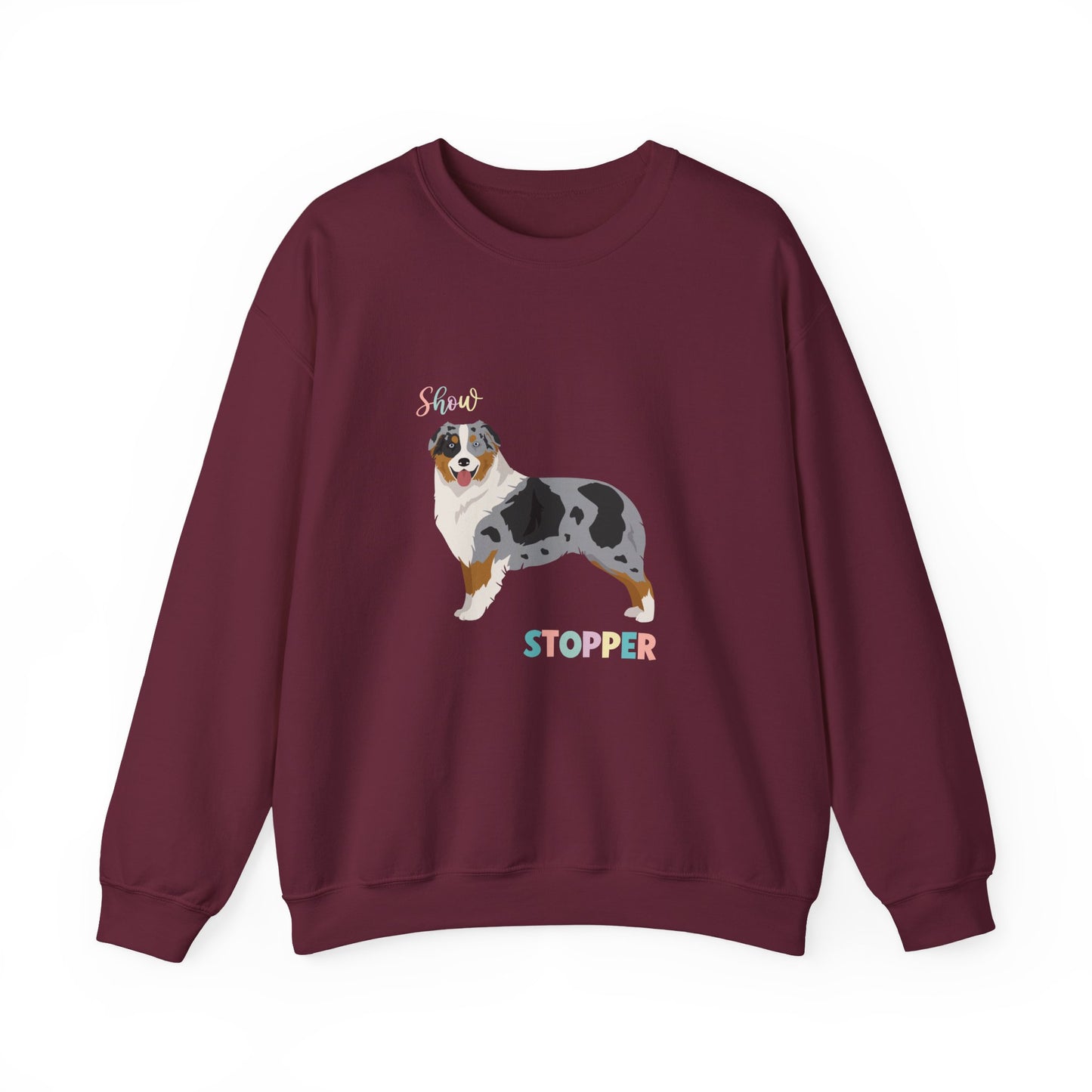 Australian Shepherd Dog Unisex Heavy Blend Crewneck Sweatshirt