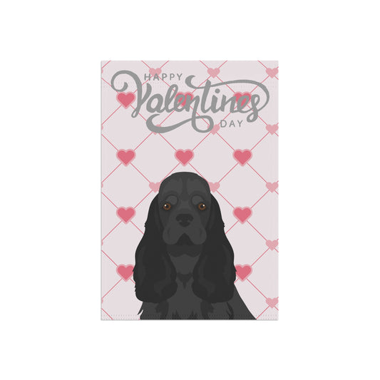 Cocker Spaniel Dog Valentines Day Garden Flag