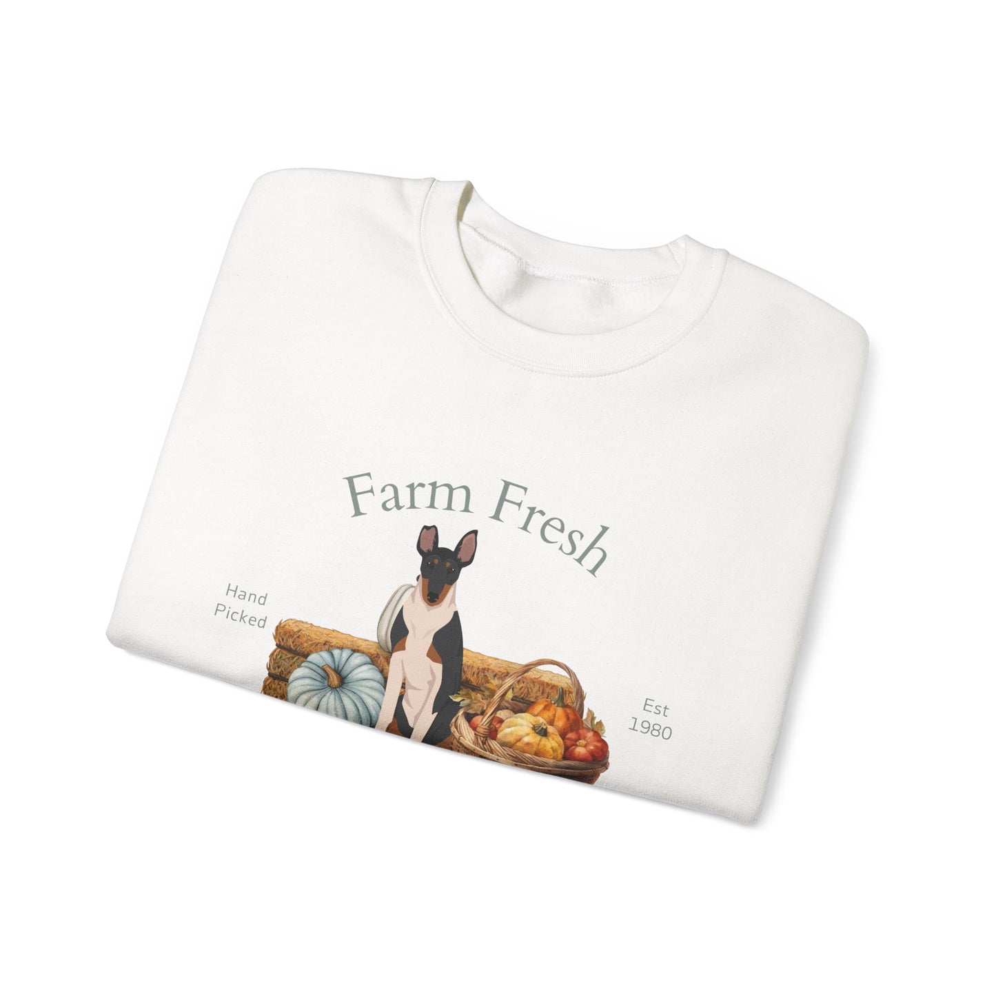 Smooth Collie Dog Fall Farm Fresh Unisex Heavy Blend Crewneck Sweatshirt