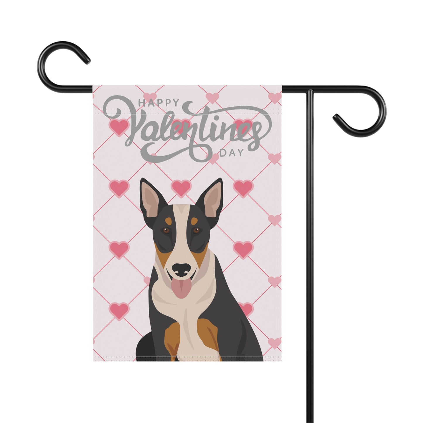 Bull Terrier Dog Valentines Day Garden Flag