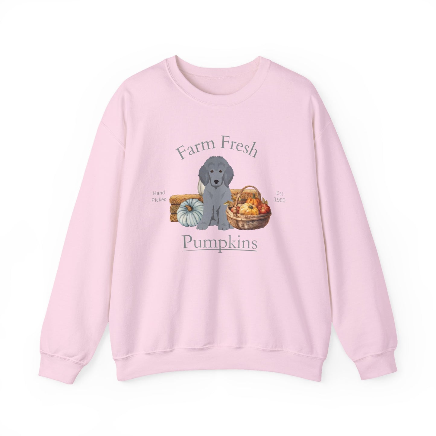 Poodle Dog Fall Farm Fresh Unisex Heavy Blend Crewneck Sweatshirt