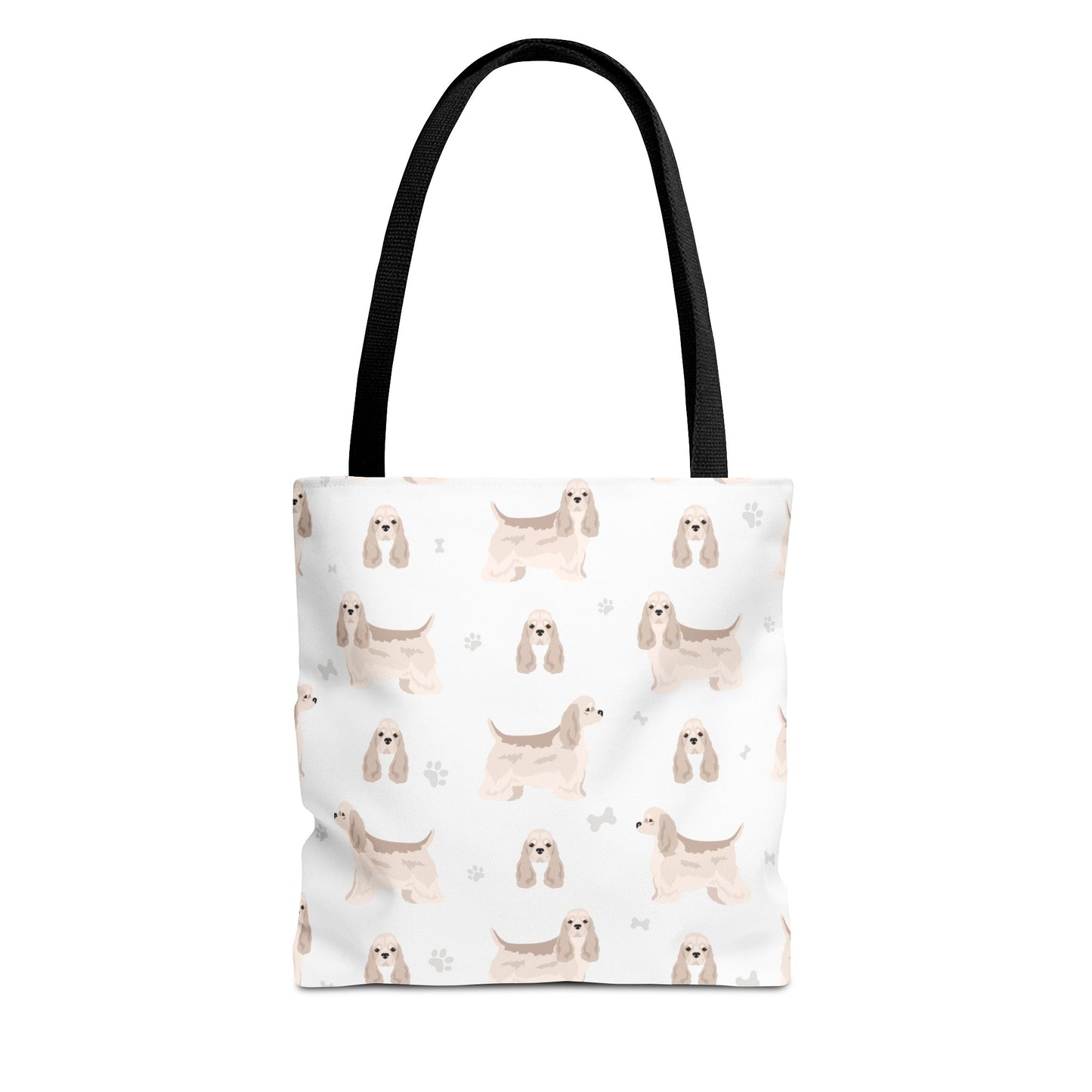 American Cocker Spaniel Dog Tote Bag, Cocker Spaniel Dog Mom Gift