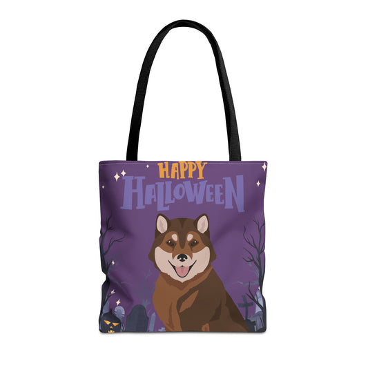 Hokkaido Dog Happy Halloween Tote Bag 16x16