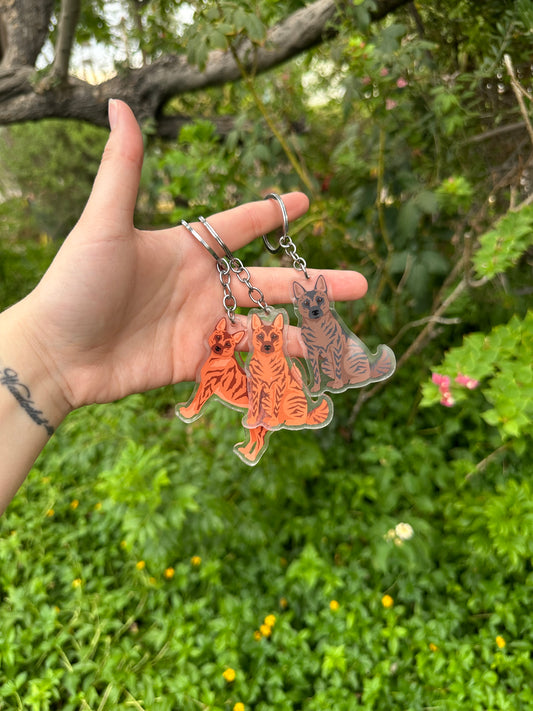 Kai Ken Dog 2.5in Acrylic Keychain