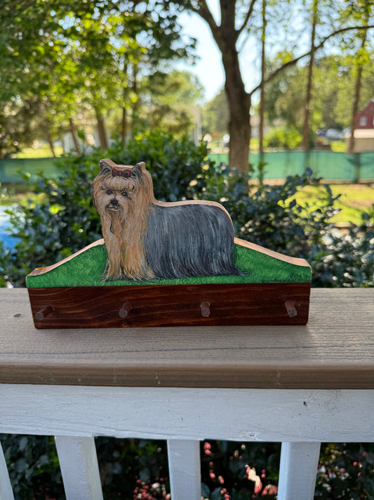Yorkshire Terrier Key/ Leash Rack