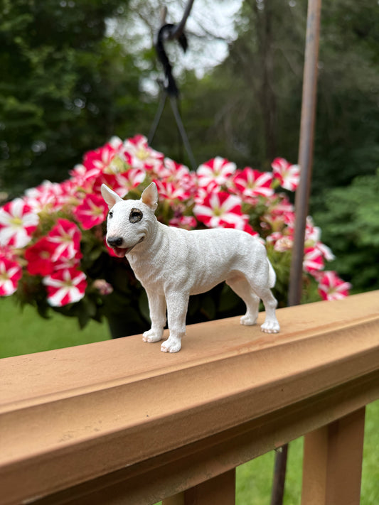 Bull Terrier Dog Figurine