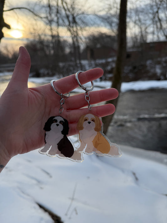 Shih Tzu Dog 2.5in Acrylic Keychain