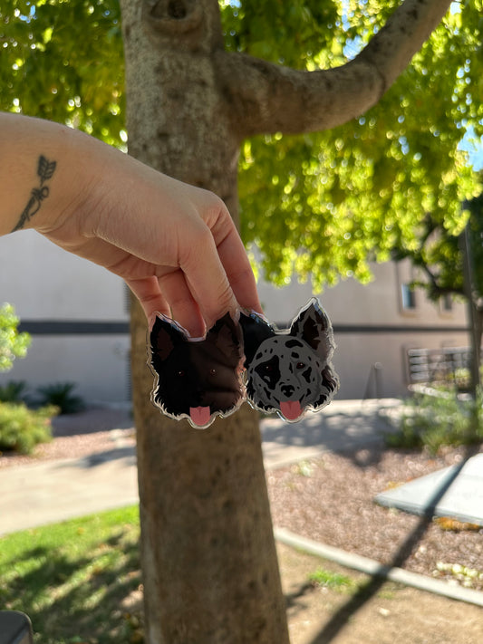 Mudi Dog Clip 2.5in