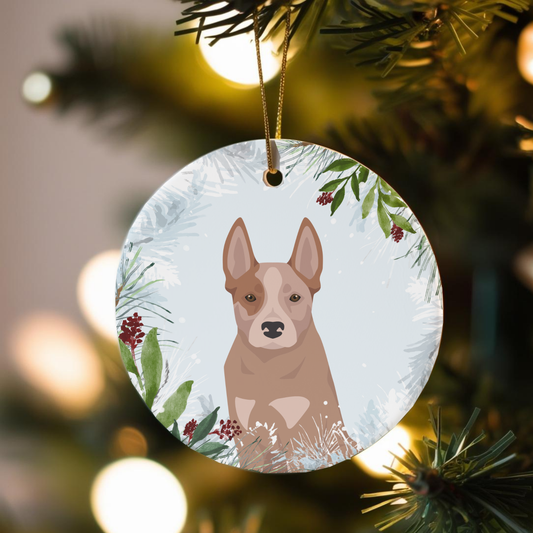 Austrialian Cattle Dog Dog Ceramic Christmas Ornaments