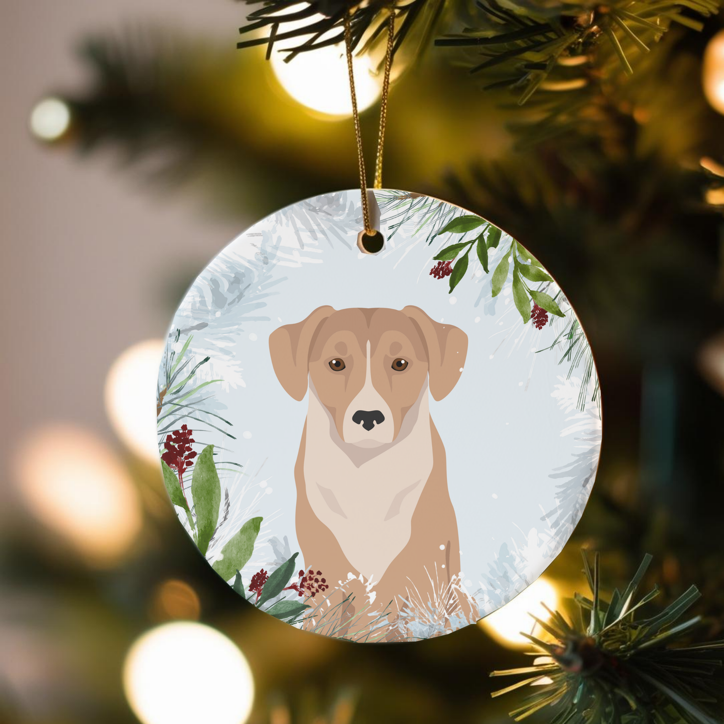 Austrian Pinscher Dog Ceramic Christmas Ornaments