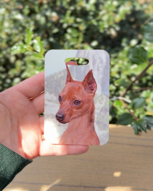 Miniature Pinscher Dog Luggage Tag