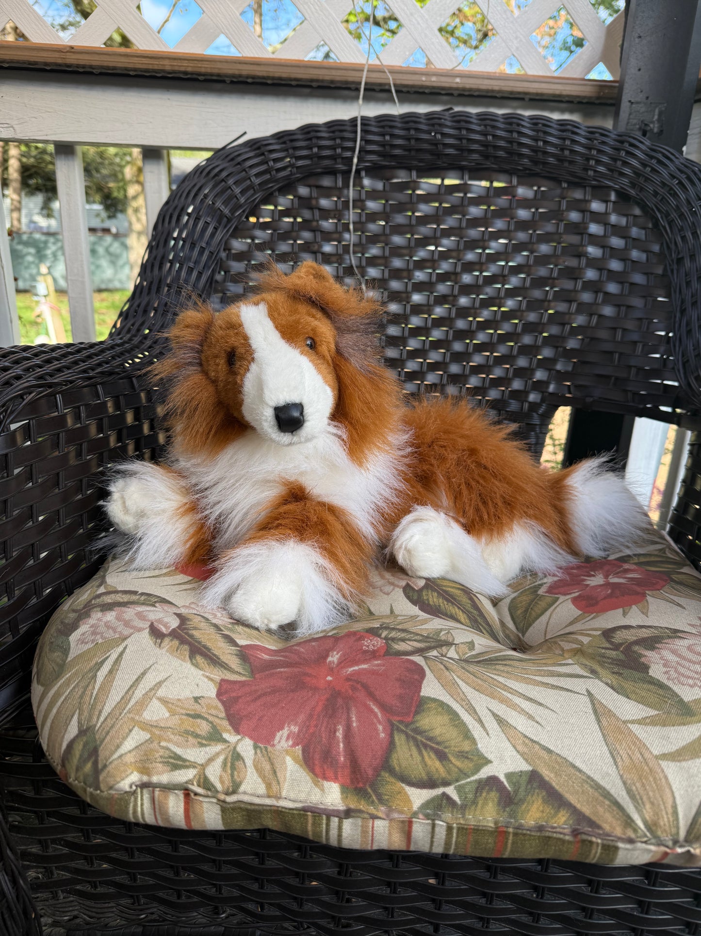 Justoys Classic collie dog plush