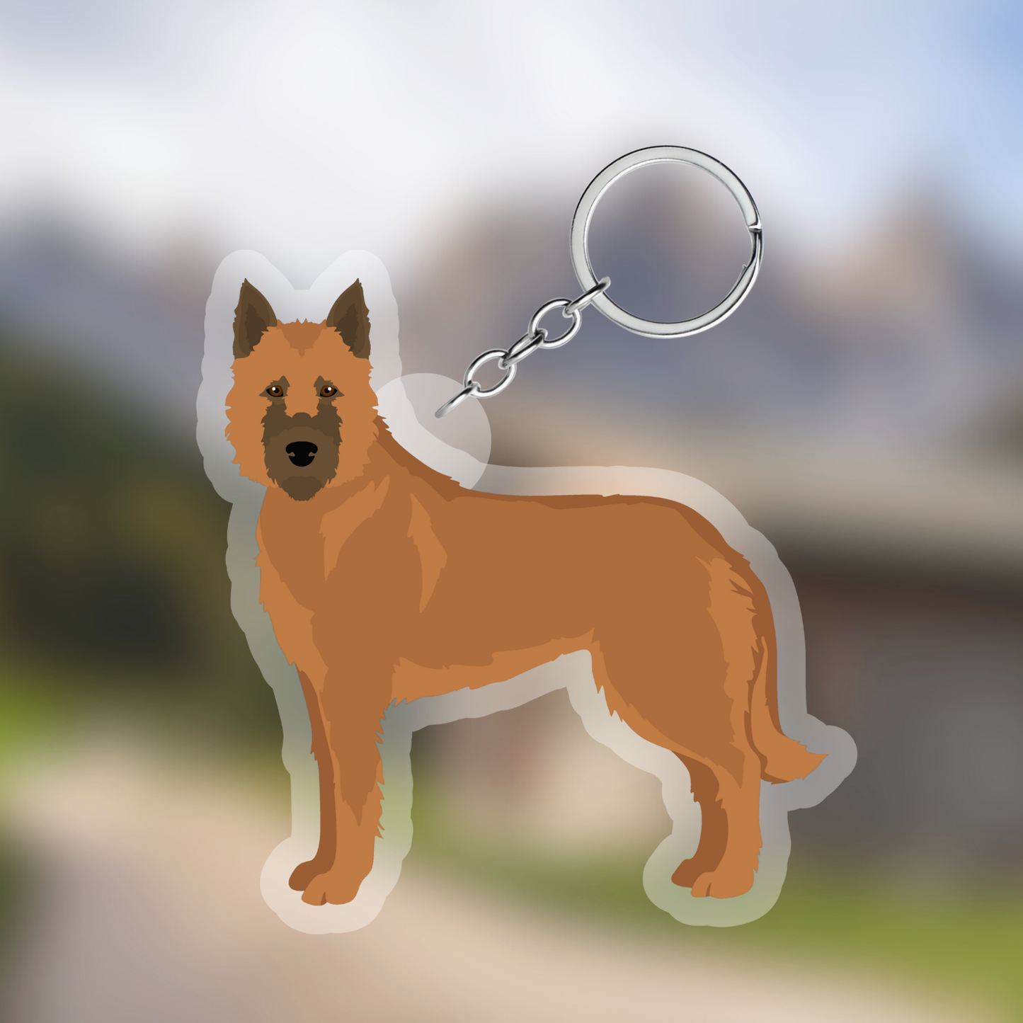 Belgian Laekenois Dog 2.5in Acrylic Keychain