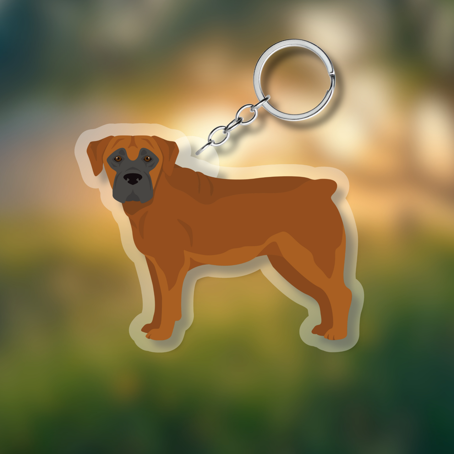 Boerboel Dog 2.5in Acrylic Keychain