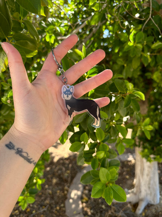 Lapponian Herder Dog 2.5in Acrylic Keychain