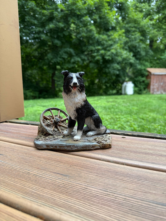 Border Collie Dog Figurine