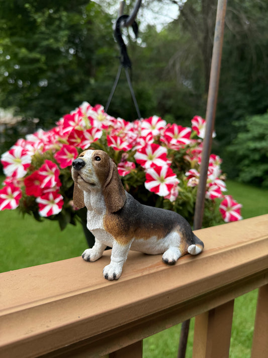 Basset Hound Dog Figurine