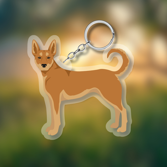 Carolina Dog Dog 2.5in Acrylic Keychain