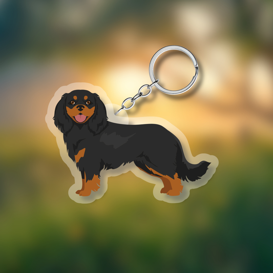 Cavalier King Charles Spaniel Dog 2.5in Acrylic Keychain
