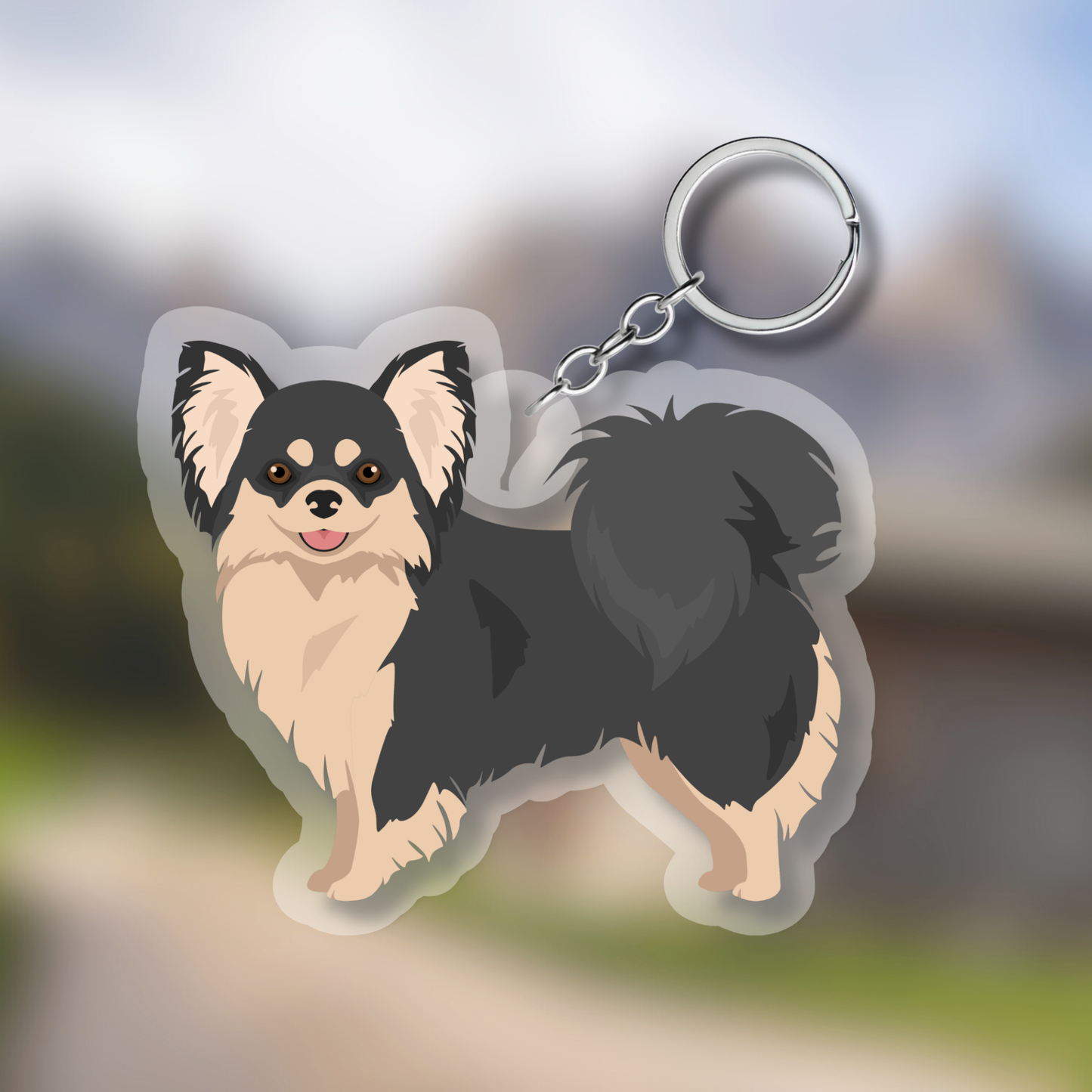 Chihuahua Dog 2.5in Acrylic Keychain