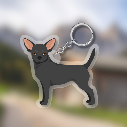 Chihuahua Dog 2.5in Acrylic Keychain