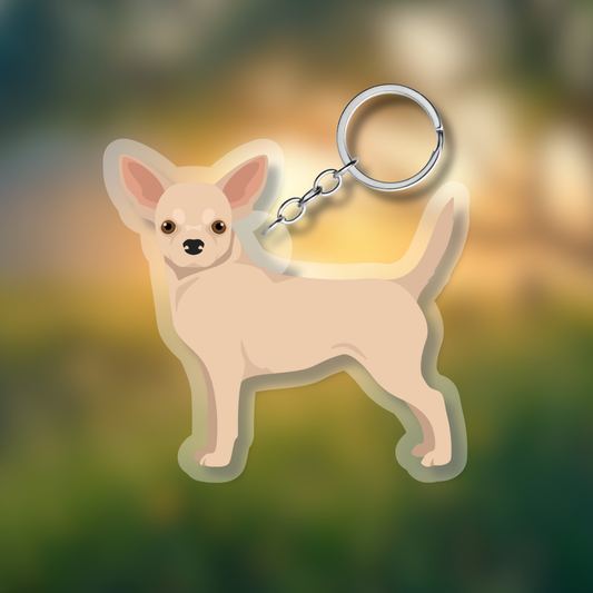 Chihuahua Dog 2.5in Acrylic Keychain