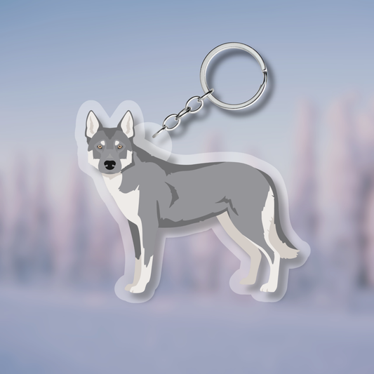 Czechoslovakian Vlcak Dog 2.5in Acrylic Keychain