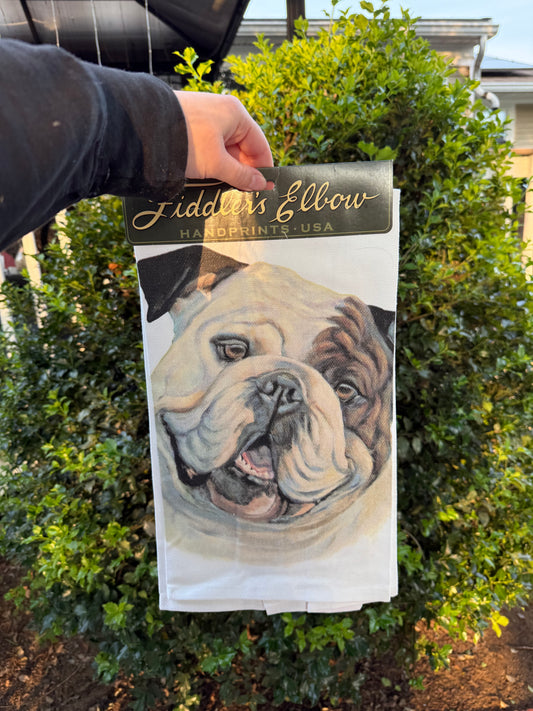Bulldog Dish Towel