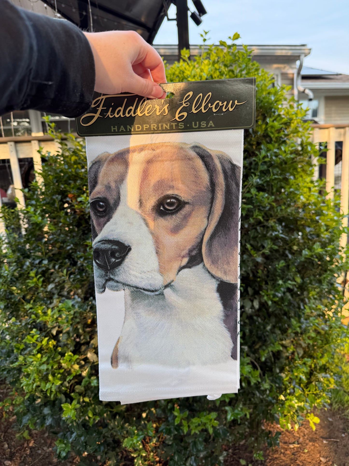 Beagle Dog Dish Towel