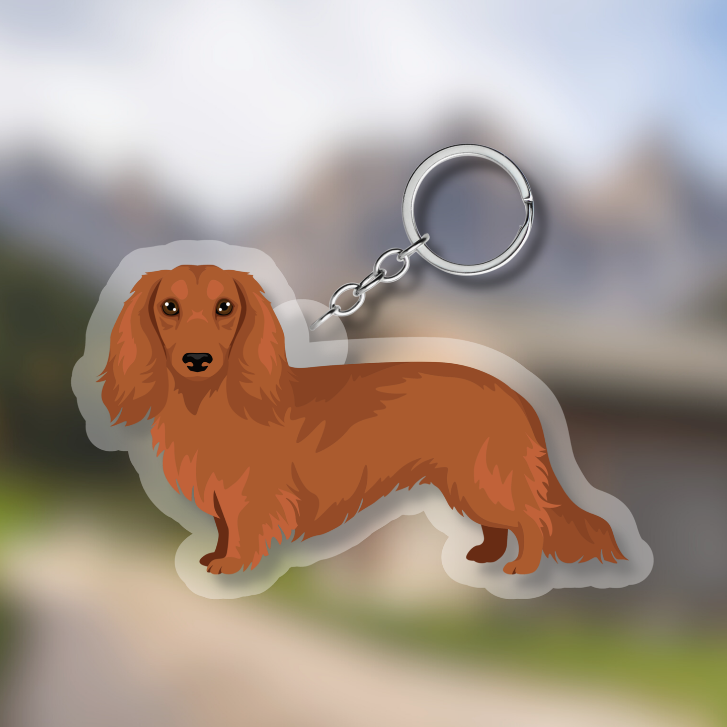 Dachshund Dog 2.5in Acrylic Keychain
