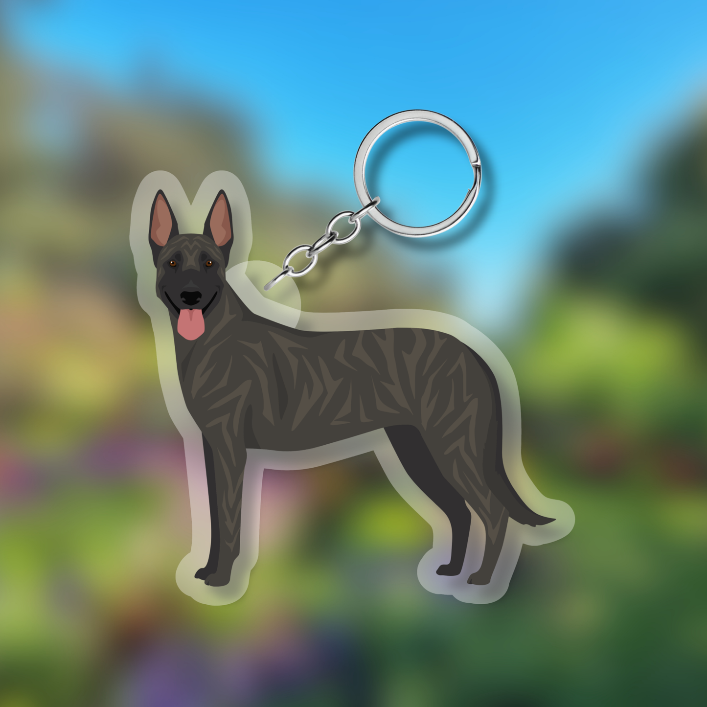 Dutch Shepherd Dog 2.5in Acrylic Keychain