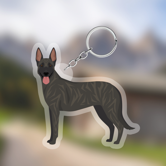 Dutch Shepherd Dog 2.5in Acrylic Keychain