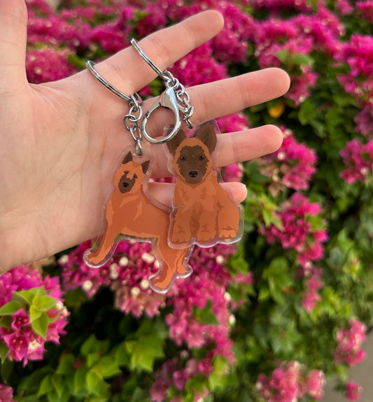 Belgian Laekenois Dog 2.5in Acrylic Keychain