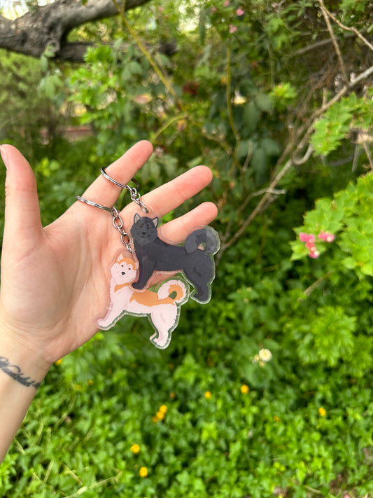 Greenland Dog 2.5in Acrylic Keychain
