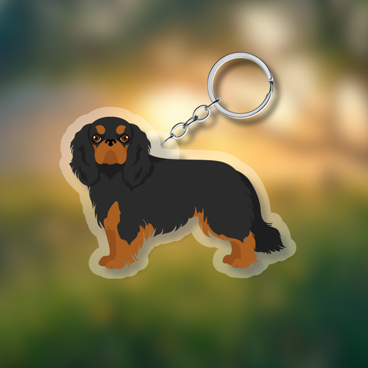English Toy Spaniel Dog 2.5in Acrylic Keychain